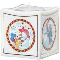 Hutschenreuther-Sammelkollektion 2025-Weihnachtsspiele-Porzellanlicht 2025-6,5 cm