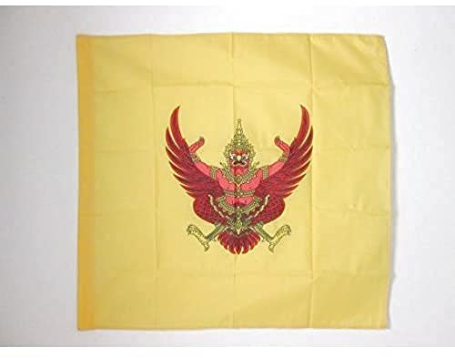 AZ FLAG Bandera del ESTANDARTE Real DE Tailandia 90x90cm para Palo - Bandera Reino TAILANDES 90 x 90 cm