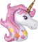 Amscan 3727301 - Super Shape Folienballon Magical Unicorn, Größe 83 x 73 cm, Einhorn, Heliumballon, Geburtstag, Dekoration