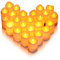 Litake LED Kerzen,Teelichter 24 Realistische Flackernde Flammenlose Dekorations-Kerzen Warme Weiße Elektrische Tee Lampen für Hochzeiten Geburtstag Feste Halloween Haus Abendessen Party Dekoration