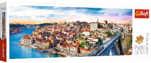 Trefl 29502 Porto, Portugal 500 Teile, Panorama, Premium Quality, für Erwachsene und Kinder ab 10 Jahren Puzzle, Farbig