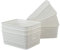 Xowine Set of 6 Plastic Storage Basket, White Kitchen Cupboard Storage Baskets