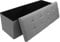 Dripex Folding Fine Linen Storage Ottoman Box Footstool，Foldable Seat Bench Footrest, 120L Capacity, Chest with Removable Lid for Living Room, Bedroom (Light Grey, 110 * 38 * 38 cm)
