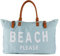 Lamyba Strandtasche für Damen, XXL Familien-Schwimmtasche, wasserdicht und sanddicht, stilvoll, geeignet für Strand, Pool, Fitness und Reisen,Blau
