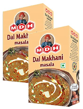 MDH Dal Makhani Masala 100g (Pack of 2) – Spices Seasoning Masala Powder Cooking Supplies – Delicious And Aromatic Dal Makhani Masala - Spices Mix Curry Masala Recipe Mixes Casserole Seasoning Herbs
