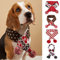 Hund Weihnachten Schal Haustier Welpe Xmas Strickkostüm Winter Warme Bandanas Halstuch Katze Halswärmer Bekleidung für Urlaub Festlich (Groß, Braun)