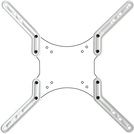 Plaques d'adaptation VESA - pour Support TV LCD LED OLED Plasma Curved - Extension de VESA 200 à 300 et 400 - Blanc Modèle : AD22W