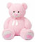 SNOWOLF Ours en Peluche géant XXL - avec Yeux Boutons - 110 cm - Grand Ours en Peluche Doux - Cadeau pour Un Anniversaire, la Saint-Valentin ou Noël (1,1 m, Rose)