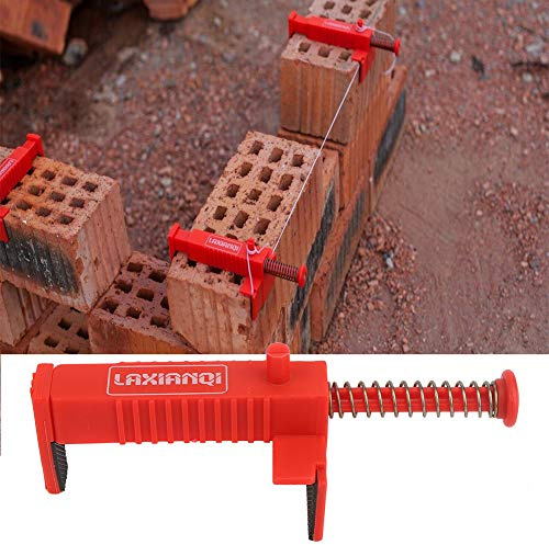 Brick Line Clips Line Runners, 2Pcs Wire Drawer Bricklaying Tool Fixer Brick Clamps Liner Brick Clamps Liner Leveling Measuring Tool, for Building Construction Engineering Access