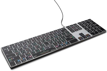 KB Covers - Dorico Backlit Pro Aluminum Keyboard - macOS - US | Music Composition & Notation | Music Scoring Shortcuts | Keyboard for Musicians & arrangers
