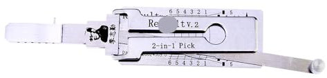 QiDAi R Outil de crochetage et décodeur 2 en 1, kit de crochetage pour voitures, serrure d'allumage automatique et outil d'ouverture de serrure de porte