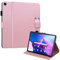 FERLAN Funda Compatible con Lenovo Tab M10 3rd Gen 10,1 2022 TB328 con Portalápiz,Ultra Slim PU Protectora Carcasa con Función de Soporte Carcasa de Dibujos Animados Divertida,Oro Rosa