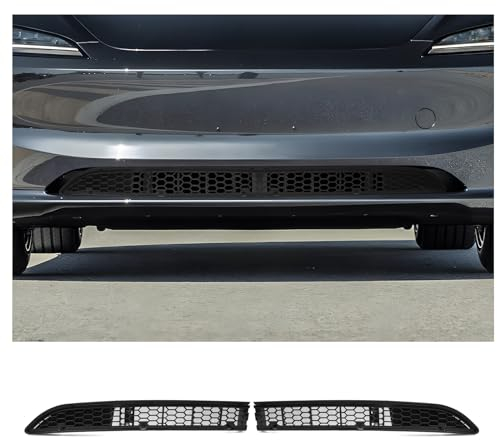 CDEFG Kompatibel mit Tesla Model 3 Highland 2024 Front Kühlergrille Frills Frontstoßstangenmaske Auto Grill Modifiziertes Highland 2024 Zubehör [2 Stück]