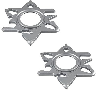 KIKAPA Herramienta Doméstica Destornillador Octagonal Universal 15 En 1 Hexagonal De Acero Aleado De 2 Piezas
