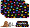 Napfunterlage Hunde und Katze, 2 Stück Haustierfuttermatte 60 x 40 cm, Super Saugfähige Futtermatte Katzen, Rutschfeste & Wasserdicht Hundenapf Unterlage, Futternapf Matte, Futterunterlage für Katzen