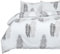 BedLooms Single Duvet Cover Set Printed Brushed Microfiber Duvet Covers Breathable & Hypoallergenic Bedding Set with 1 Pillow Case (Leaf 135x200 cm)