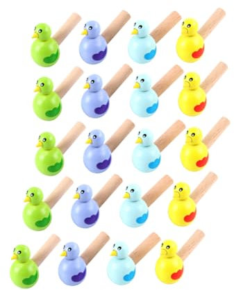 TOYANDONA 20st Vogelpfeife Requisiten Für Kinderpartys Entzückende Pfeifenspielzeuge Pfeifenspielzeug Aus Holz Holzpfeifen Für Vogelförmige Pfeifen Cartoon Holzpfeifen Hölzern