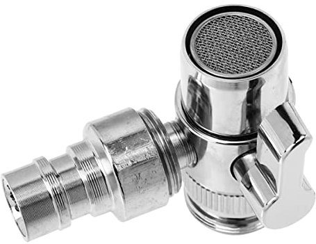 HOMSFOU Adaptador de grifo de cobre para lavadora, divisor para lavavajillas portátil, adaptador de fregadero para una fácil conexión de agua, construcción duradera