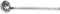 HENDI Schöpfkelle, tropfenfrei, Stück gemäß den HACCP, Dicke 2,7mm, Schöpflöffel, Suppenschöpfer, 0,125L, ø80x390mm, Edelstahl