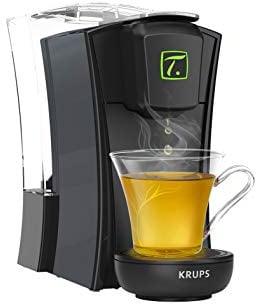 Krups Spécial T Machine à Thé Mini T Théière Electrique à Capsules Noir YY4121FD