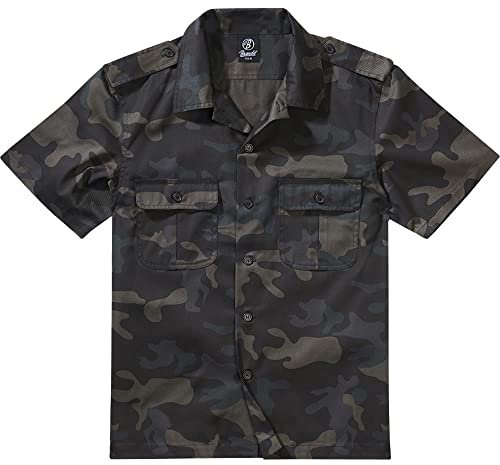 Brandit US Shirt Short Sleeve, Farbe: darkcamo, Größe: 4XL