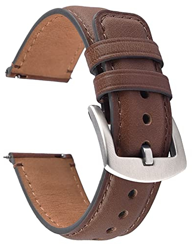 Fullmosa Cinturino in Pelle per Orologi, Cinturini per Orologi 22mm 20mm 24mm 19mm 18mm Accessori per Orologi a Cinturini per Uomo Donna, Cinturino per Smartwatch e Orologi Universali