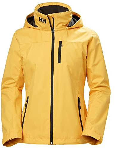 Helly Hansen Donna Crew Hooded Midlayer Jacket, Giallo, M