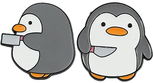 Vepoty Cartoon-Tier-Abzeichen, 2 Stück, schöne Brosche, lustige Anstecknadel, Unisex-Anstecknadel für Kleidung, Taschen, Dekoration