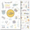 Sticker Geburtstag by snaPmee - Aufkleber für Gästebuch, Fotoalbum & Geschenke - Party-Deko für Erwachsene & Kinder - Set mit 133 Motiven auf 8 Bögen DIN-A5 (Party Bunt)