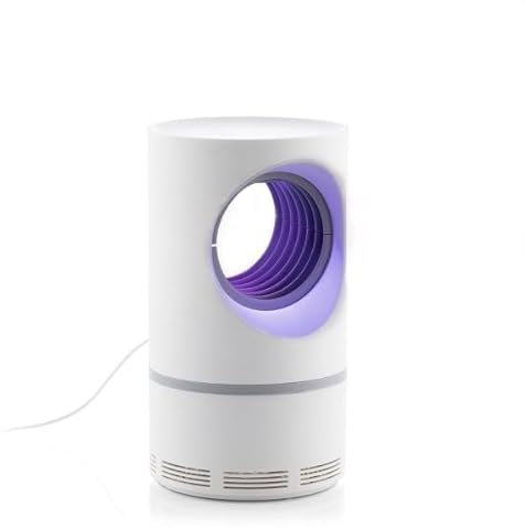 Lampe Anti-Moustiques Aspiration UV LED - Répulsif Anti Moustique Anti Nuisible - Piège à Insectes Volants - Tue Mouche Electrique - Puissante Aspiration - Inoffensive pour Humains et Animaux - USB