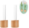 Yeomju 2 Stück Mini Magnetische Pflanzenvermehrungsstationen, Glas Blumen Vase Magnet für Kühlschrank, 2er Set Einzigartige Testrohr Pflanzenvase für Dekoration