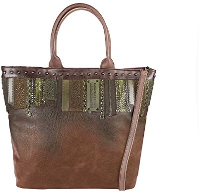 OBC ital-Design XXL Damen Tasche Henkeltasche DIN-A4 Aktentasche Schultertasche Beuteltasche Handtasche Shopper Weekender