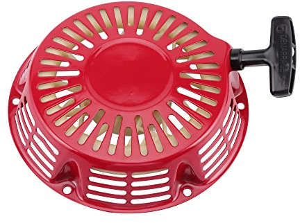 GOOFIT Aluminium Pull Starter Motorrad Rot Ersatz für 188F GX390 5KW Motor Pitbike ATV Quad Moped Roller