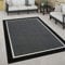 Paco Home In- & Outdoor Teppich, Terrasse u. Balkon, Wetterfest Skandinavischer Stil, Grösse:80x150 cm, Farbe:Schwarz 2
