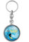 Badgmania Porte Clés Métal 2 faces J'Peux Pas J'ai Surf - Planche Surfeur Vague - Humour Excuse Alibi Idée Cadeau Logo 33mm
