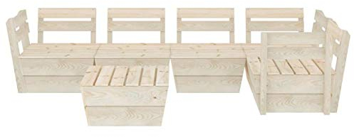 Tidyard Garten-Paletten-Lounge-Set Garten-Sofagarnitur Palettensofa Palettenmöbel Sofa Garnitur Lounge Sitzgruppe Gartenset Gartensofa Gartenmöbel Palettendesign,Imprägniertes Fichtenholz