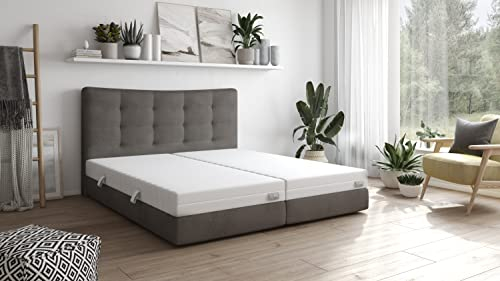 Traumnacht Basic 2 in 1 Duo - orthopädische 7- Zonen Kaltschaummatratze, Härtegrad 2 und 3, Öko-Tex zertifiziert, 160 x 200 cm, Höhe 15 cm, produziert nach deutschem Qualitätsstandard