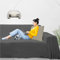 Byour3 - Sofabezug 2 3 4 Sitzer Leichte 100% Reine Baumwolle Sofa Cover Schutzhülle Sofaüberwurf L U Form Ecksofa Sofa Couch Abdeckung Alles Couchbezug Abwaschbar (Anthrazitgrau, 3 Sitzer)