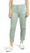 DENIMFY Cordhose Damen Mom Fit High Waist Gerades Bein Stretch DFLisa Cord Hose Pants Reißverschluss Taschen Einfarbig Grün L, Größe:L, Farben:Jadeite Green (52202)