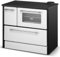 Decor Space Holzküche Beatrice 9 kW mit Ofen aus lackiertem Stahl H 79 cm (weiß)