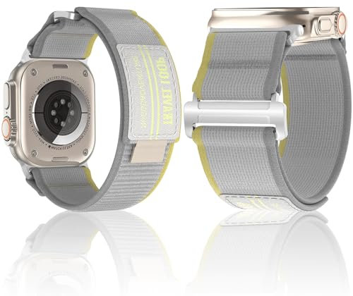 Nylon Correa Compatible con Apple Watch Ultra 2 49mm 45mm 44mm 42mm, Pulsera Separate Nylon Suave Velcro Ajustables Deportivo Correas para iWatch Ultra 2 Ultra Series 9 8 7 SE 6 5 4 3 2 1