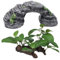 CTForest 2 Pièces Vert Plantes Terrarium Plante Décoration, Aquarium Decoration Plantes, Paysager Ornement Pont de Résine, pour Fish Tank Aquarium, Aquarium Poissons