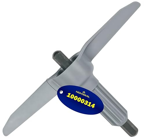 MONTERAL Messerhalter für Durchlaufschnitzler mit dem Originalcode 10000314 für Bosch MUM9 - Mitnehmer Antriebswelle für Messerscheiben mit Laufrad - Garantie 10 Jahre