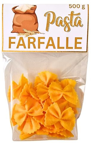 Filz Nudeln Kinderküche Pasta Nudeln aus Filz Lebensmittel Spielzeug Lebensmittel Zubehör für Spielküche Zubehör für Kaufladen Spielzeug Essen Kinder Kochen Lebensmittel Spielsachen Farfalle
