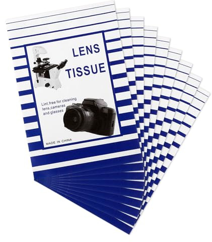 500 Pcs Camera Lens Cleaning Paper Lens Cleaning Paper Tissue, Lens Cleaner Paper Glasses Cleaner Paper Lens Cleaner Cloth for Microscope Lens Camera Lens Computer Screens Electronic Screens