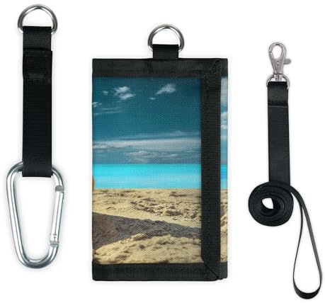 TropicalLife Ocean Beach Volleyball Geldbörse Slim Small Pocket Money Organizer Bag Volleyball Lightweight Portable Change Purse