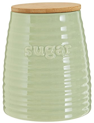 Premier Housewares Winnie Green Dolomite Zuckerkanister Canister, Ceramic, 12 x 12 x 14 cm, 950