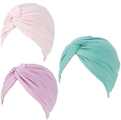 Luckystaryuan Lot de 3 bonnets chimio doux et légers pour les patients souffrant de cancer
