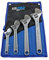 US PRO Tools - Juego de llaves ajustables (4 unidades, 6 pulgadas, 8 pulgadas, 10 pulgadas, 12 pulgadas, acabado cromado 2249