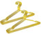 Amber Home 20 Pezzi 43cm di Grucce Appendiabiti in Ferro Metallico Alta qualità Oro Dorata per Completo, Magliette, Camicie, Giacche, Abiti, Vestito, Scanalature Antiscivolo, Forte e Resistente